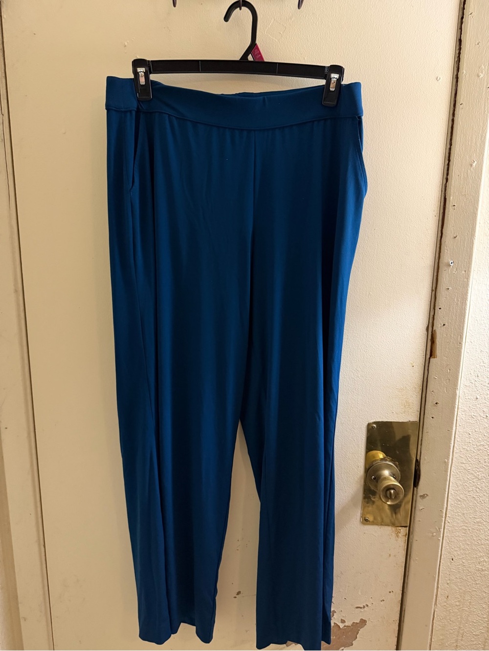 Lane Bryant Teal Wide-Leg Pull-On Pants